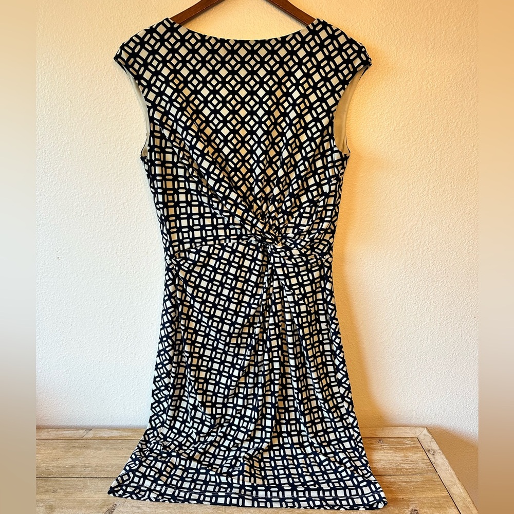 Lauren Ralph Lauren Blue and White Dress Size 12